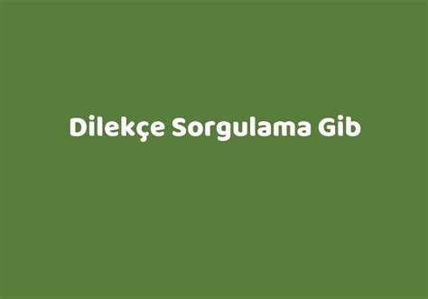 Gib dilekçe doğrulama